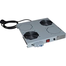 LEGRAND EC2V Rackszekrény ventilátor 19"- 2 ventilátor,termosztát, 160m3/óra,Fekete