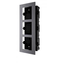 HIKVISION DS-KD-ACF3 Társasházi IP video-kaputelefon szerelőkeret süllyesztéshez; 3 modulos verzió