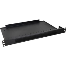 PULSAR RAPS-1P 19" fésűs kábel átvezető panel polccal; 1U; 443x