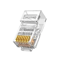 NESTRON NPN-RJ45-1C6U-PC10 UTP RJ45 csatlakozó; Cat6/Cat6e; fali és patch kábelekhez; 10 db/csomag