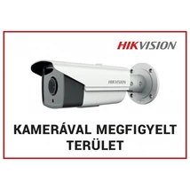 EGYÉB GYÁRTÓ FM-02 Magyar nyelvű figyelmeztető matrica: "Kamerával megfigyelt terület"; 148x105 mm
