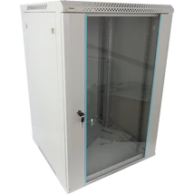 PULSAR RWA1866-G 19" 18U 600x600 fali rack szekrény; lapraszerelt; szürke; könnyített kialakítás