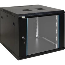PULSAR RW966 19" 9U 600x600 fali rack szekrény; készre szerelt; fekete