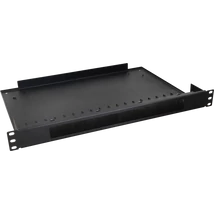 PULSAR RAPS-1P 19" fésűs kábel átvezető panel polccal; 1U; 443x