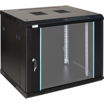 PULSAR RW964 19" 9U 600x450 fali rack szekrény; készre szerelt; fekete