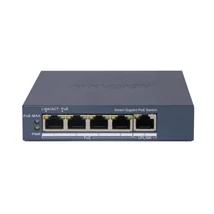 HIKVISION DS-3E1505P-EI 5 portos PoE switch ; 4 PoE + 1 RJ45 uplink port; menedzselhető
