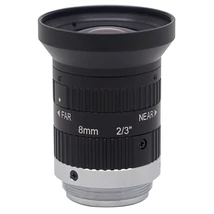 HIKROBOT MVL-MF0824M-5MPE Objektív; 8 mm fix fókusztávolság; 5 MP; F2.4-F16; 2/3"; C-menet