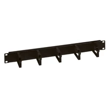 LEGRAND EHPM1UP vízszintes rendezők - 1U, 19", gyűrűs, műanyag, csavaros rögzítés, vízszintes irányú