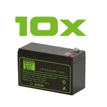 Ak6,5Power 10db S. L. A. szünetmentes riasztó akkumulátor, 12 V, 6,5 Ah