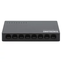 MANHATTAN 561754 Switch - 8 port, 1Gbps, műanyag, IEEE 802.3az, Fekete