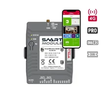 TELL Smart-Module-Base Smart Module Base 4G kommunikátor; 6 zónabemenet; 2 relés kimenet; DIN sínre