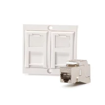 KELINE 601150 + KEJ-C6A-S-10G(2) Cat 6A, Modulo50, 2xRJ45/s, süllyesztett Legrand Valena kerethez re