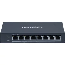HIKVISION DS-3E0508P-O 8 portos Gbit PoE switch ; 4 PoE+ / 4 RJ45; nem menedzselhető