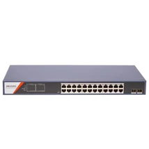 HIKVISION DS-3E1526P-SI-24P2F 26 portos Gbit PoE switch ; 24 PoE + 2 SFP uplink port; smart menedzse