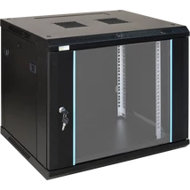 PULSAR RWA964 19" 9U 600x450 fali rack szekrény; lapraszerelt; fekete