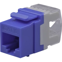 NESTRON NPN-KEY-1C6U-180C-BL Keystone UTP csatlakozó; Cat6; 180°; dual IDC ; kék