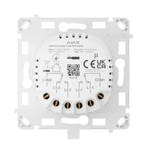 AJAX LIGHTCORE-2WAY-2GANG LightCore relé; alternatív; 2 gomb