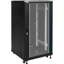 PULSAR RS2266 19" 22U 600x600 álló rack szekrény; lapraszerelt; fekete