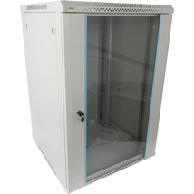 PULSAR RWA1866-G 19" 18U 600x600 fali rack szekrény; lapraszerelt; szürke; könnyített kialakítás