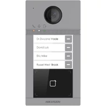 HIKVISION DS-KV8413-WME1/Flush (C) Négylakásos IP video-kaputelefon kültéri egység; kártyaolvasóval;