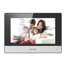 HIKVISION DS-KH6320-WTE1 IP video-kaputelefon beltéri egység; 7" LCD kijelző; 1024x600 felbontás; Wi