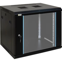 PULSAR RW964 19" 9U 600x450 fali rack szekrény; készre szerelt; fekete