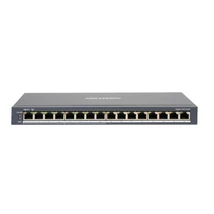 HIKVISION DS-3E0516P-O 16 portos Gbit PoE switch ; 8 PoE + 8 nem-PoE port; nem menedzselhető