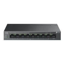 TP-Link LS109P fémházas, asztali PoE switch, 9 port