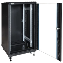 PULSAR RS2266 19" 22U 600x600 álló rack szekrény; lapraszerelt; fekete