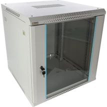 PULSAR RWA1266-G 19" 12U 600x600 fali rack szekrény; lapraszerelt; szürke; könnyített kialakítás