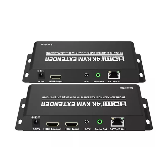 HDBaseT KVM Extender, HDMI 2.0 4K2K@60Hz 4:4:4, max. 150m 1080P, 100m 4K