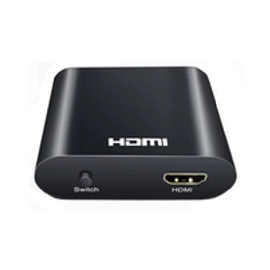 VASEH4K-2 HDMI selector 2in - 1out, 4K 60Hz. Egyszerű, külső táp nélküli kivitel