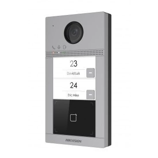HIKVISION DS-KV8213-WME1 (C) Kétlakásos IP video-kaputelefon kültéri egység; kártyaolvasóval; IR-meg