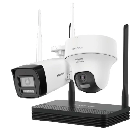 HIKVISION DS-J142I/NKS422W02H IP SOHO kamera szett; 4 csatornás NVS+DS-2CV1023G2-LIDWF