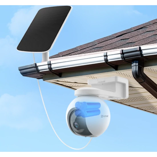 EZVIZ CS-EB8/SP IP PT, 4 MP, objektív, 4G, Mikrofon/Audio, microSD foglalat, IR 15m, akku + napelem