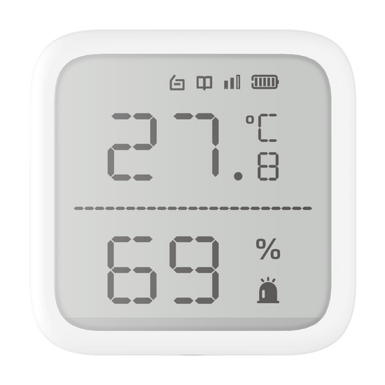 HIKVISION DS-PDTPH-E-WE Hőmérséklet/páratartalom érzékelő AXPro központokhoz; 868 MHz; 2x AAA