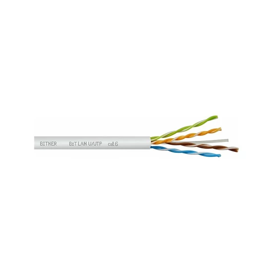 BITNER TI0044-500 UTP kábel; cat6; 350 MHz; PVC köpeny; 500 m/dob