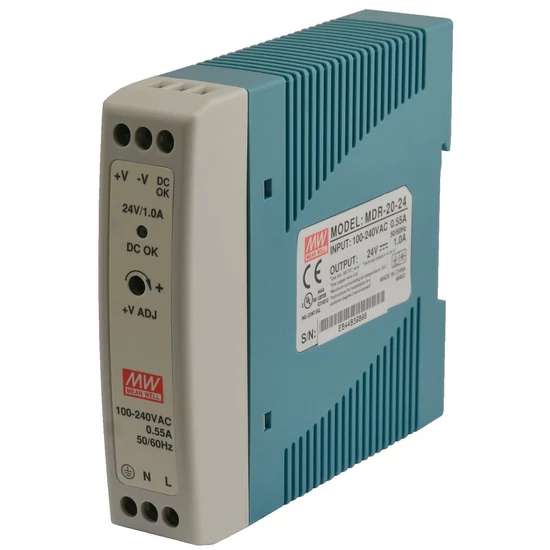 Mean Well MDR-20-24 Tápegység, 24 V DC, 24 W