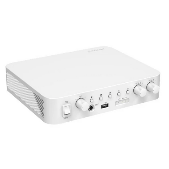 HIKVISION DS-QAE0A60G1-VB Kétzónás, 100 V / 60 Wattos Hibrid hálózati erősítő; 1 LAN porttal