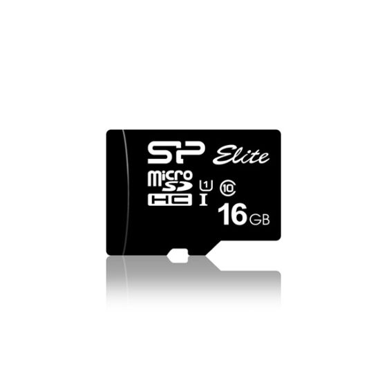 SILICON POWER SP016GBSTHBU1V10SP MicroSD kártya - 16GB microSDHC Elite UHS-1 + adapter