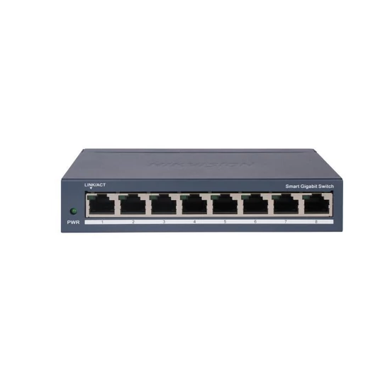 HIKVISION DS-3E1508-EI(V2) 8 portos gigabit switch; smart menedzselhető