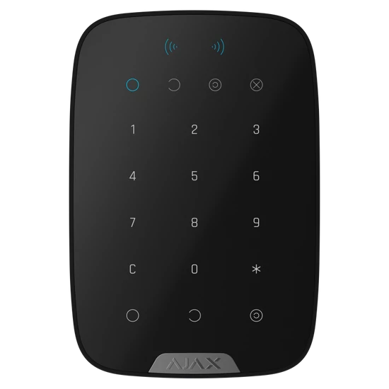 AJAX KEYPAD-PLUS-G3-BLACK Keypad Plus G3 kezelő kártyaolvasóval; Grade 3; fekete