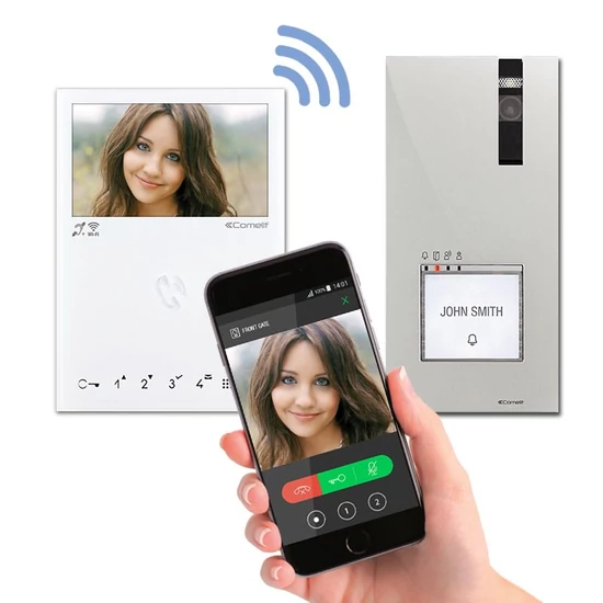 Comelit 8451V - 2-vezetékes többlakásos audio, video kaputelefon szett