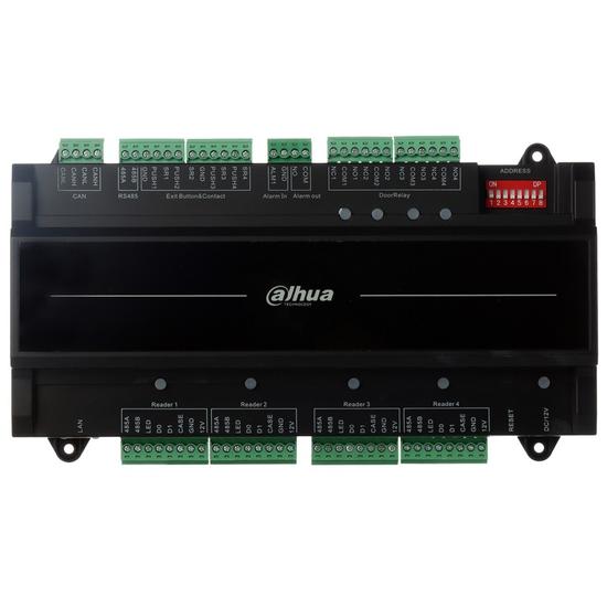 DAHUA ASC2104B-T CAN buszos ajtóvezérlő almodul 4 ajtóhoz egy irány; 4 Wiegand/RS485 olvasó