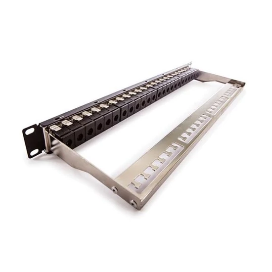 KELINE KEP-C6-U-TL Giga+ MODULAR Cat.6 Patch panel 24xRJ45/u, csatlakozóval