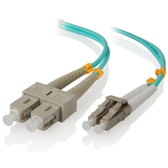 LINKEASY LCU-SCU-OM3-5M-D Duplex patch kábel 2 x SC/UPC + 2 x LC/UPC csatlakozóval, duplex core 50/125 OM3 LSZH, 5 m