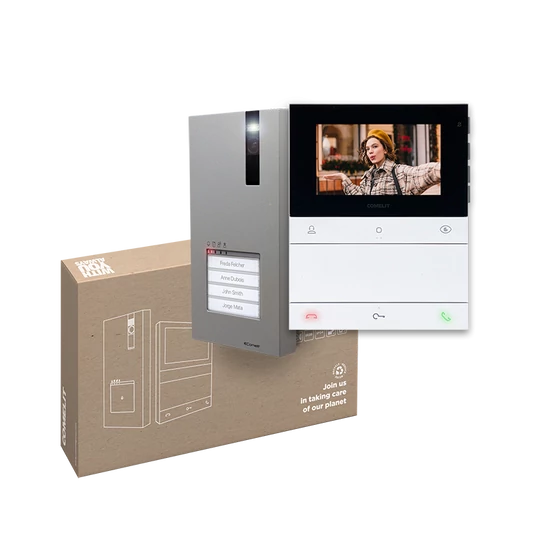 Comelit PL8461V - 2-vezetékes többlakásos audio, video kaputelefon szett
