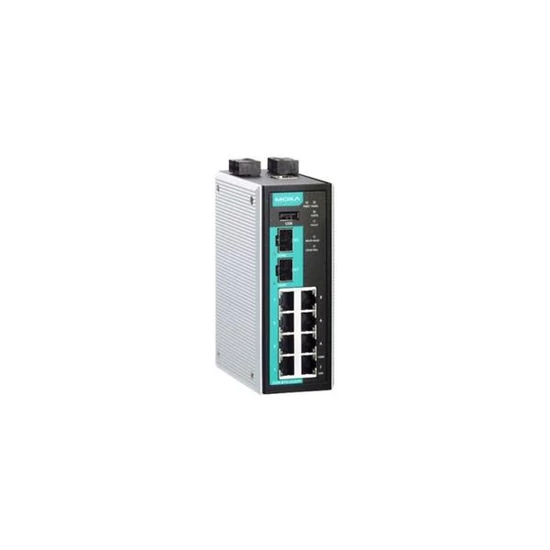 MOXA EDR-810-VPN-2GSFP Industrial Secure Router Switch with 8 10/100BaseT ports, 2 1000BaseSFP slots