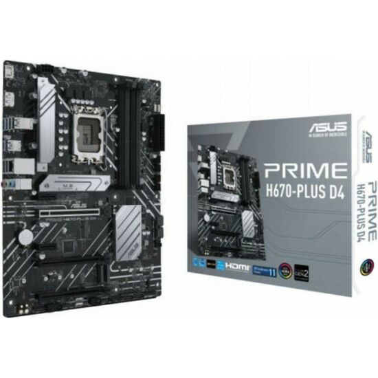 ASUS PRIME H670-PLUS D4 Alaplap - Intel s1700