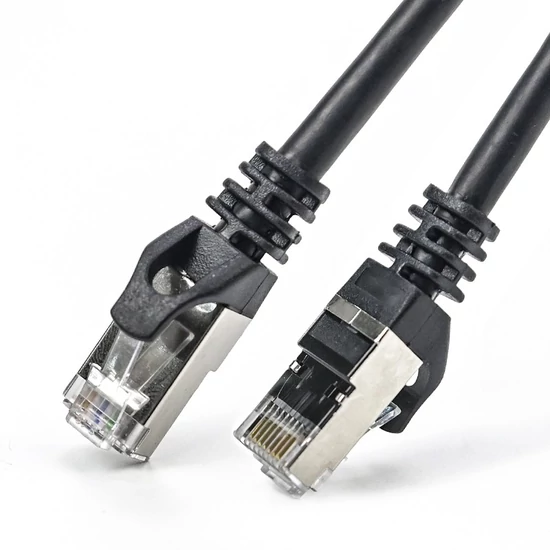 NESTRON NCN-P1C6SF-05CLSBK S/FTP patch kábel; Cat6; LSOH/LSZH; réz; fekete; 0,5 m